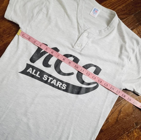 Vintage 90s Russell Athletic Gray NCC Allstars Baseball Tshirt Small - Picture 8 of 11